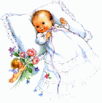 Dzieciątko na podusi ubrane do chrztu